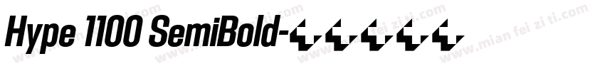 Hype 1100 SemiBold字体转换